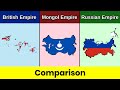 British Empire vs Mongol Empire vs Russian Empire | Empire Comparison | Data Duck 2.o