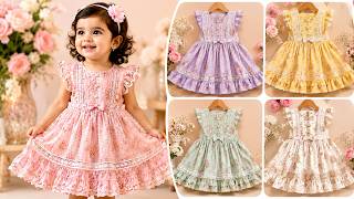 50+ Cute Baby Frock Designs 2026 | Frock Designing Ideas With Frills | Eid Frock Designs for summer  screenshot 2