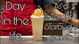 Day In The Life - Target Starbucks Barista - Work Vlog - ASMR - Starbucks Holiday Drinks 2022