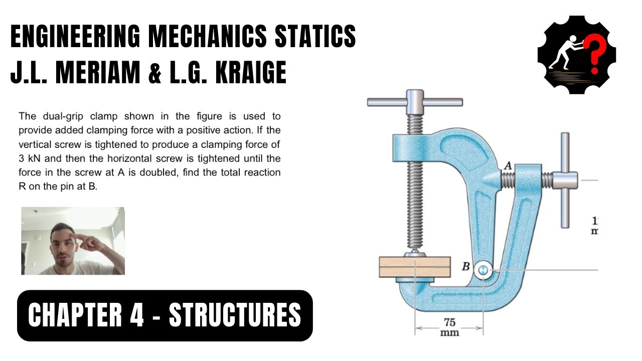 The dual-grip clamp shown in the figure is used to provide added ...