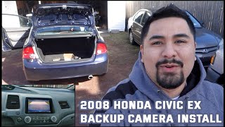 2008 Honda Civic EX Radio Upgrade Steering Wheel Controls Backup Camera Install