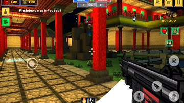 [Block Force - Pixel Style Gun Shooter Game] Playing animated minecraft on my phone