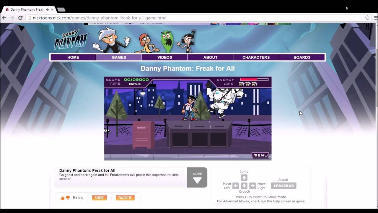 Let's play Danny Phantom Freak for All! 