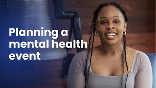 Tips for planning a mental health event
