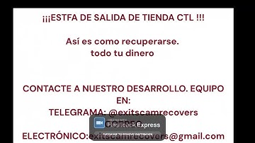 ¡¡¡ESTFA DE SALIDA DE TIENDA CTL Exit Scam !!!