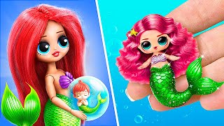 How to Become a Mermaid \/ 31 DIYs for LOL OMG