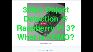 Testing Edge Impulse #FOMO Faster Objects, More Objects on Raspberry Pi 3