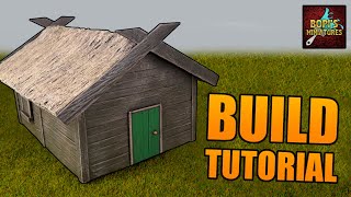Rohan House with Thatched Roof - Build Tutorial (Tabletop and Wargames Terrain)