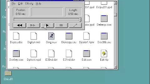 Microsoft Windows Codename Chicago Build 81 (September 1994) Flying Windows and Ding on II Pentium