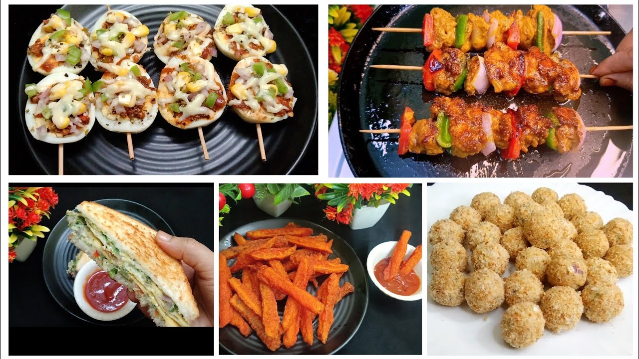 Yummy recipes//aloo tikki recipe_chicken sticks recipe_potato bolls_egg pizza recipe_egg sandwich re