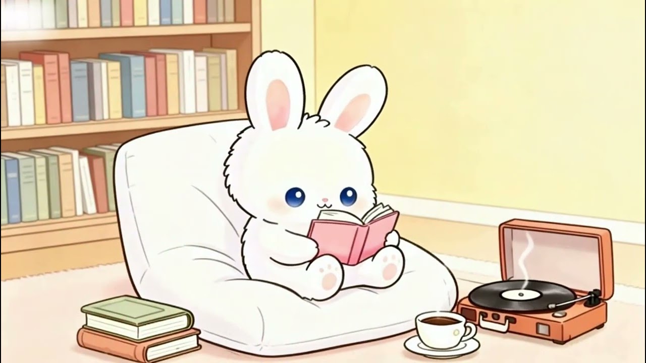 Pure Focus: Cozy Bunny & Record Player Vibes 🎶