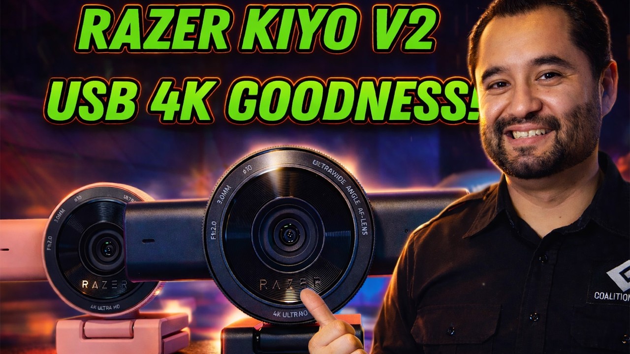 Razer's BEST 4k webcam? - Kiyo V2 - YouTube