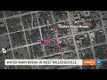Water Main Break in downtown Milledgeville