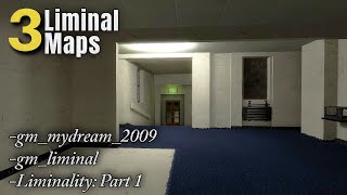 Exploring 3 Liminal Space maps in GMOD VR!