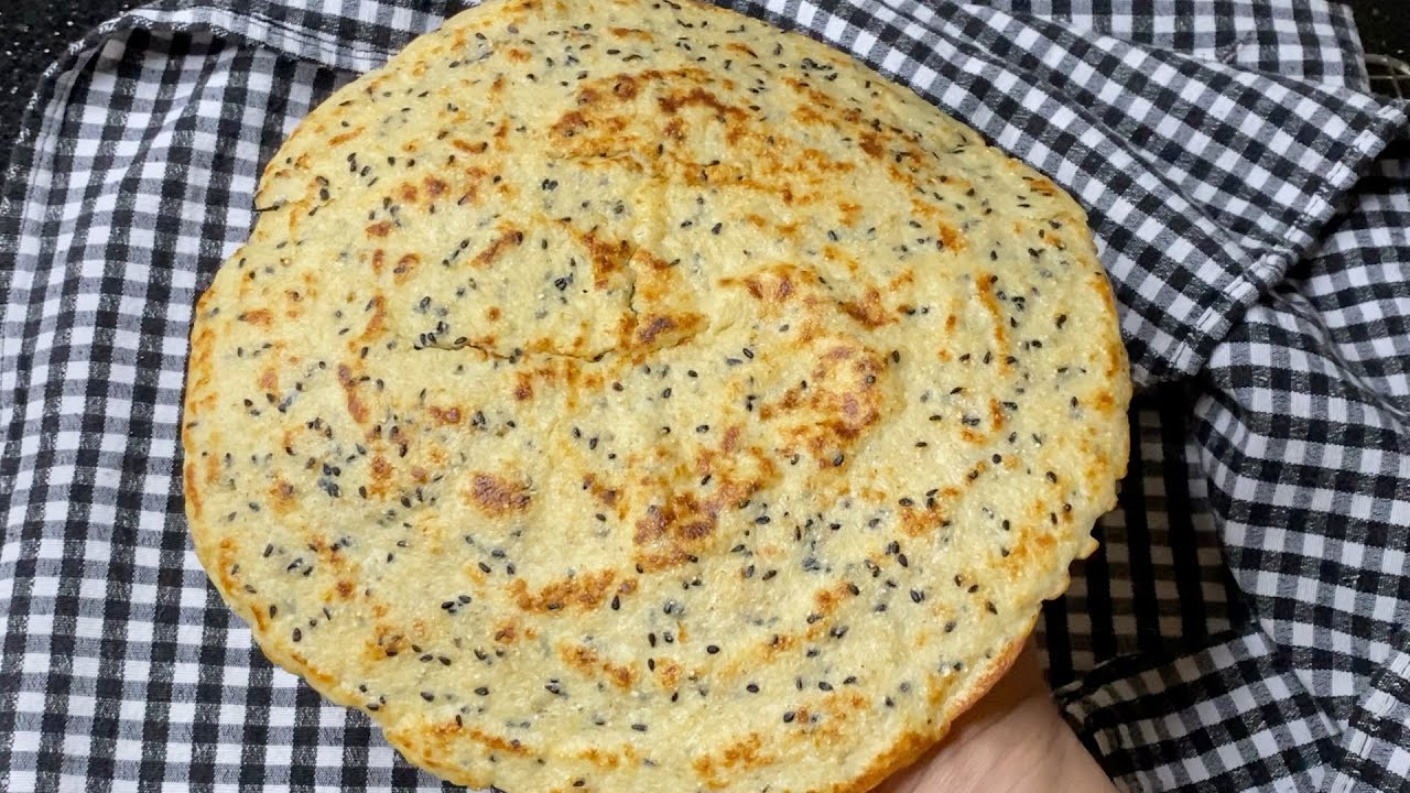 خبز المقلاة بدقيق الشعير في 5 دقائق فقط☝️/فطور صباحي صحي سريع ولذييييذ بدون حرمان 💪💪