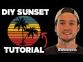 T-Shirt Design Tutorial: Sunset Silhouettes