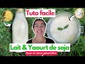 Lait  yaourt de soja maison pour moins d1  avec ou sans yaourtire comment faire  tuto vegan