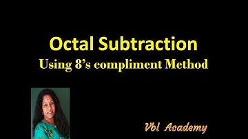 Octal subtraction using 8