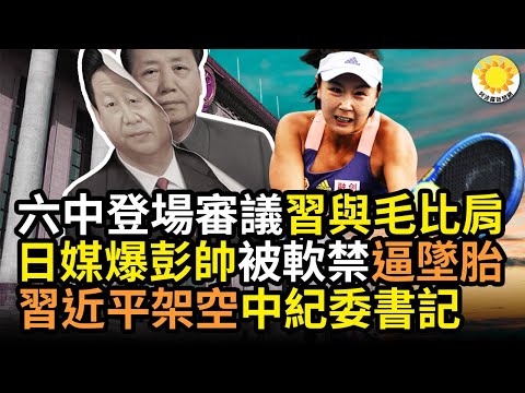 ?六中登场审议习近平与毛比肩？救救彭帅！日媒爆日媒爆彭帅被软禁逼坠胎；寒潮横扫中国：停课！停运！停航！上海商场小区突封闭官方称防疫演习；疑为中共挖墙脚 台喊停清华海峡研究院在台运作 CT