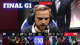 EG vs 100 - Game 1 | Grand Finals Playoffs S12 LCS Spring 2022 | Evil Geniuses vs 100 Thieves G1