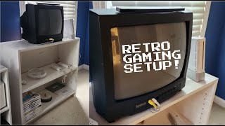 My Wii + CRT retro gaming setup overview and gameplay
