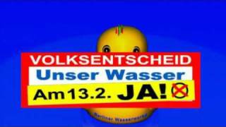 Aufruf zum Wasser Volksentscheid durch 