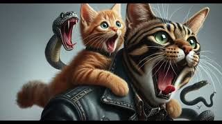 Sad story | Cat meet Snake 😭😿😭😿 #cat #poorcat #ai #aicat