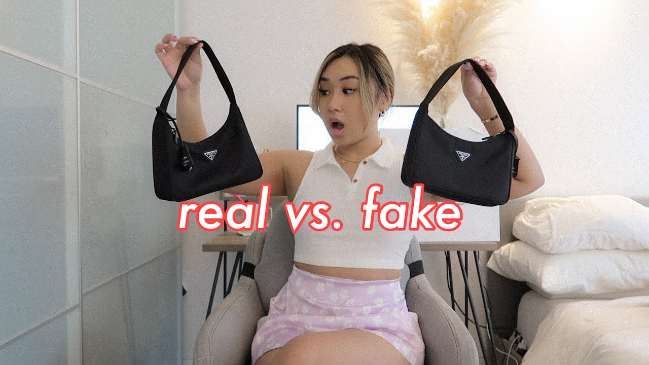 logo real prada bag vs fake