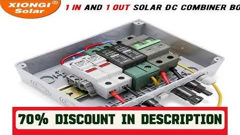 A must-have product! Solar photovoltaic PV Combiner Box With Lightning Protection 1 in 1 out DC 60