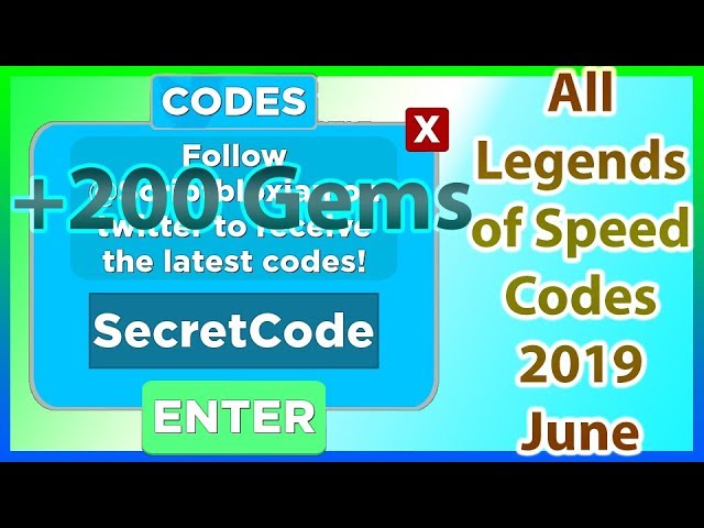 All Roblox Legends of Speed codes for free Gems & Steps in