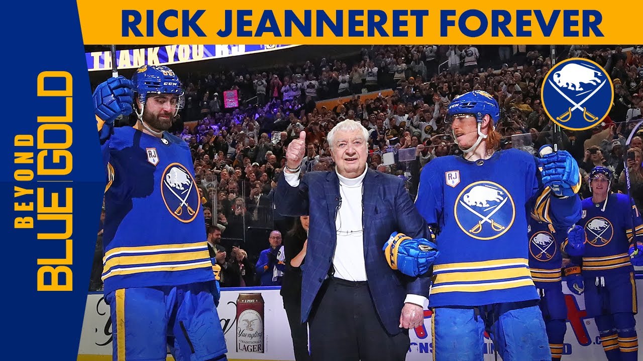 Sabres honor Jeanneret with banner ceremony