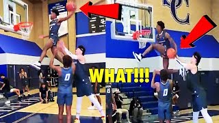 Bronny James \& Zaire Wade Display SUPERMAN DUNK CONTEST!!! 🔥