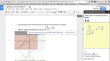 g(Math) Handwriting Entry Example