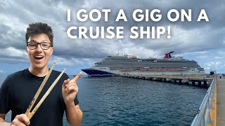 I GOT A GIG DRUMMING ON A CRUISE SHIP! - VLOG (Harry Michael)