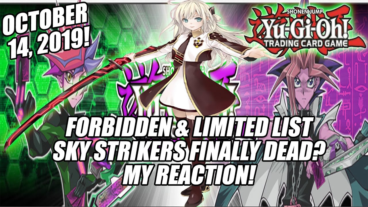 YUGIOH! OCTOBER BANLIST IS OUT! Major Changes To Forbidden & Limited