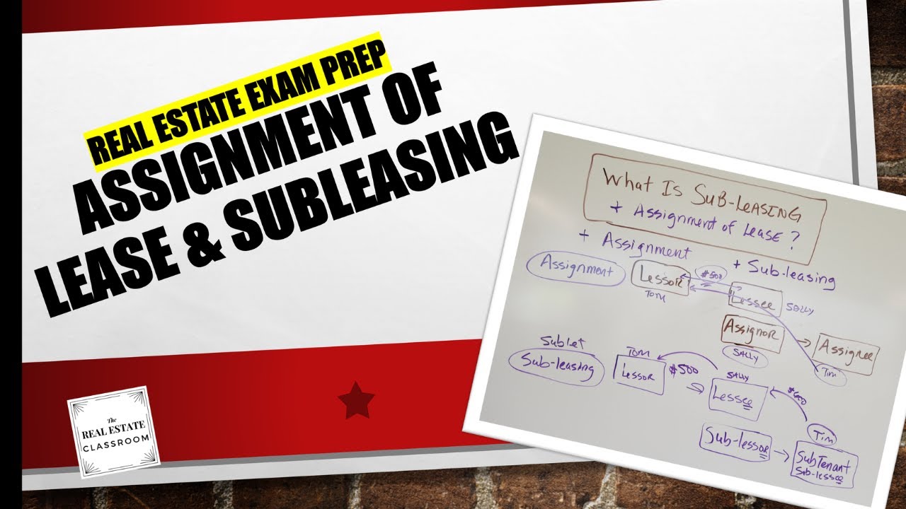 lease assignment vs sublease