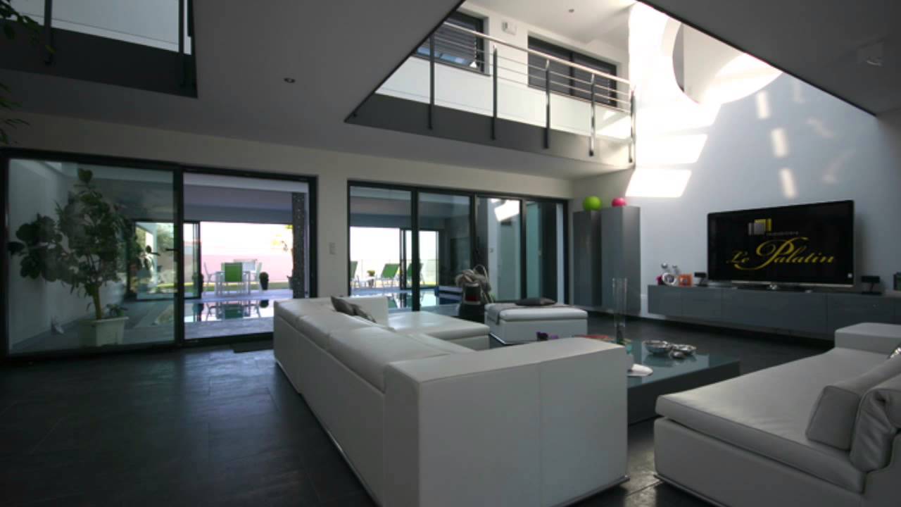Villa design toit plat immobilière le palatin youtube