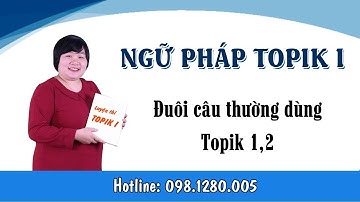 Đuôi câu trong tiếng Hàn | Luyện thi TOPIK I ( cấp độ 1,2)
