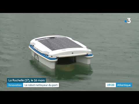 La Rochelle : Geneseas, un robot qui nettoie le port de plaisance