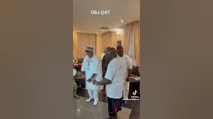 Ex- President Olusegun Obasanjo celebrating his birthday