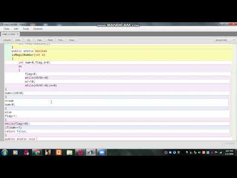 Magic number program of java