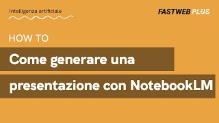 Come Generare Una Presentazione Con Notebooklm