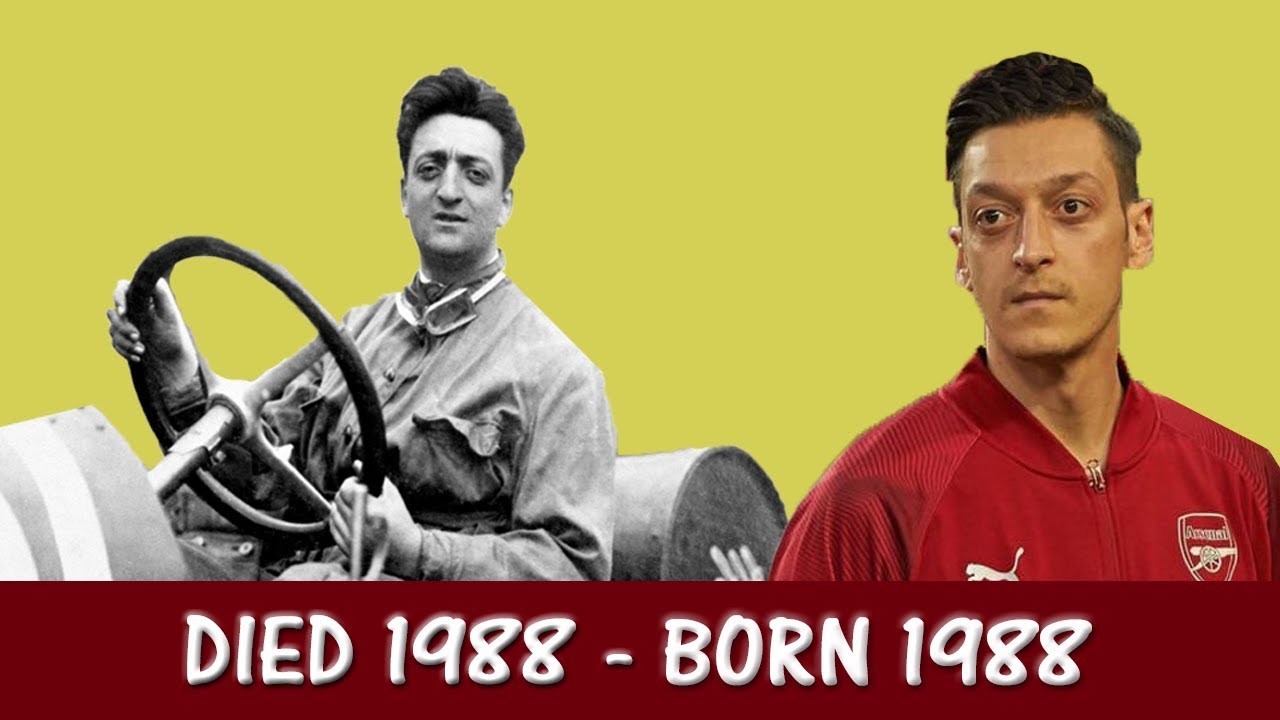 Arsenal Myanmar Supporters - Is Mesut Özil IMMORTAL? Mesut Özil and Enzo  Ferrari REINCARNATION: Folks think Mesut Özil is the reincarnation of Enzo  Ferrari But footie fans are saying a spooky picture