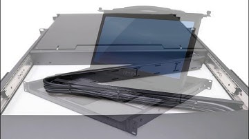 KD81074-17 inch LCD Keyboard Drawer 1U High 17.3 inch Depth Rackmount Drawer