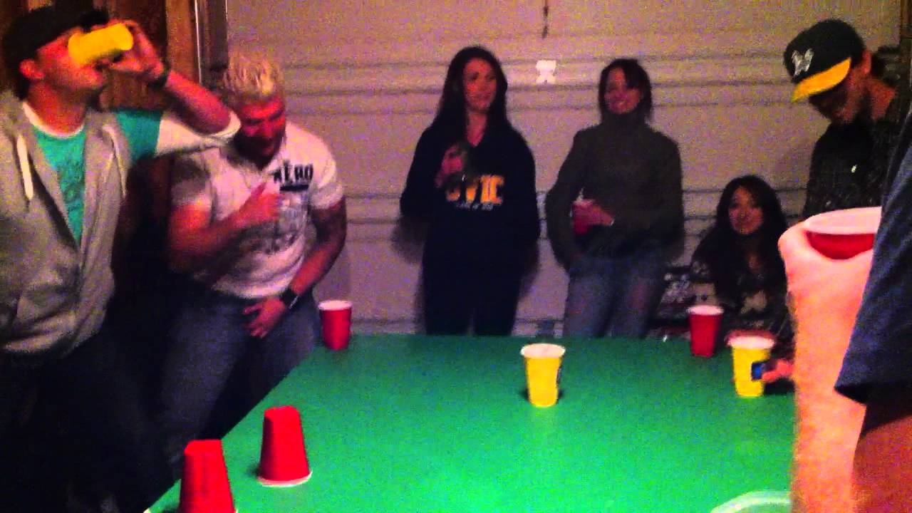 Flip cup race