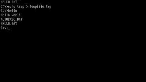 Using FreeDOS - BAT files