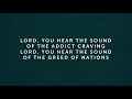 Lord You Hear the Cry (Lord Have Mercy) [Live] LYRIC VIDEO