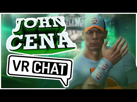 JOHN CENA DELIVERS AN ATTITUDE ADJUSTMENT IN  VRCHAT! ~ VR HILARIOUS MOMENTS  (WWE)