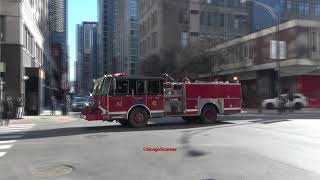 Chicago Fire Department Engine 42 & Ambulance 42 Responding