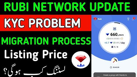 Rubi Network Update|Rubi Kyc Process|Rubi Migration Process|How To sell Rubi Token|Rubi Listing 